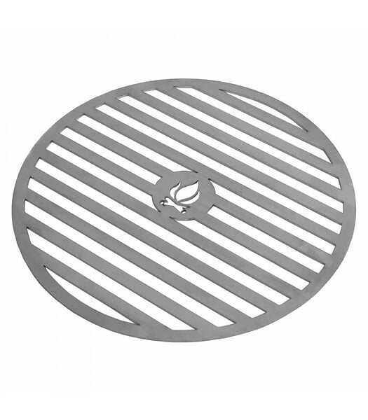 COOK KING - Plaque  de cuisson en acier inox pour braséro de 82 cm à 102cm avec une grille 40 à 50cm - Ø 82 cm - large