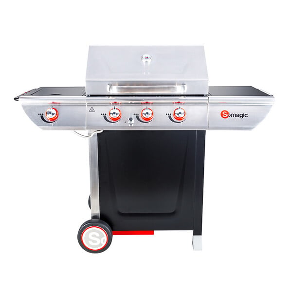 SOMAGIC - MANHATTAN 350GPI barbecue à gaz - 3 brûleurs 10.5kW + plaque chauffante - large