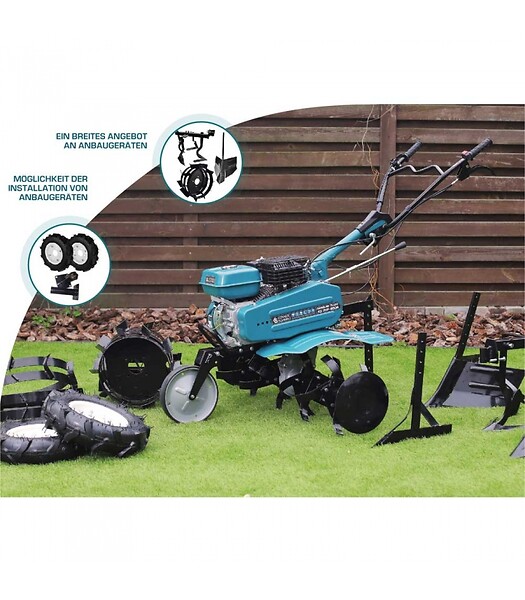 KONNER SOHNEN - Motoculteur thermique 212cc, 6 fraises, largeur de travail de 108 cm - Könner  Söhnen KS 7HP-950A - large