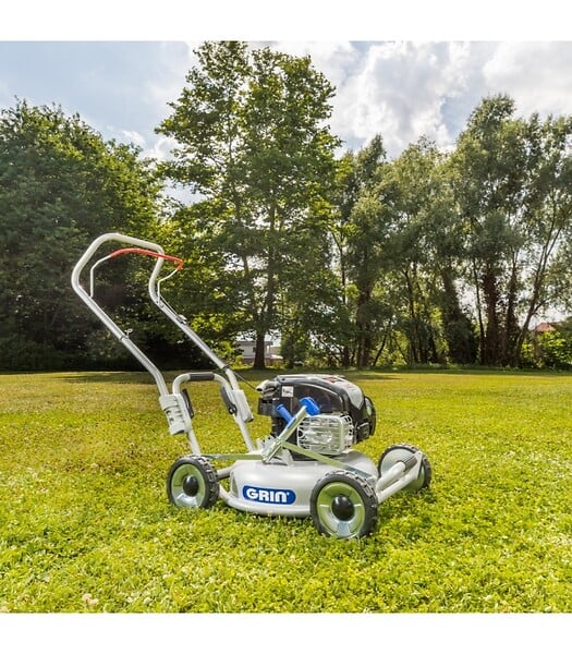 GRIN - Tondeuse à gazon 46 cm, 800 m², Mulching haute performance, Briggs  Stratton - GRIN HM46 - large