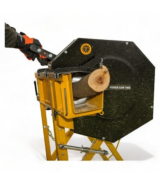 TEXAS - Scie circulaire électrique, diamètre de Coupe 12 cm pour bûches, grumes et bois - TEXAS Powersaw1800 - large