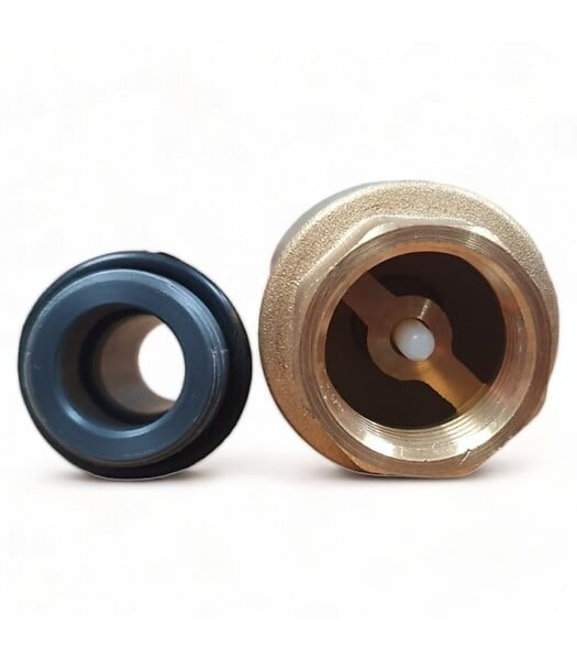 DUNSCH - Clapet anti retour en laiton avec crépine et manchette, pour pompe - 3/4 pouce (20 mm) - large