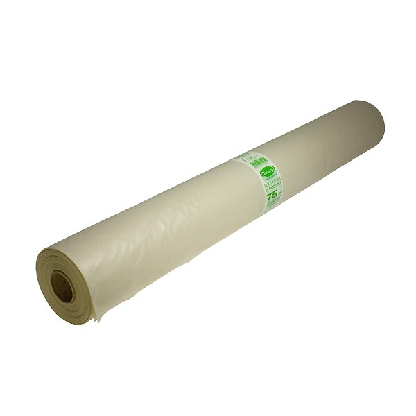 TECPLAST - Bache peinture 3x25m 80 Microns Protection sol 75 m² Rouleau, Polyéthylène Translucide , Bâche Chantier Résistante - large