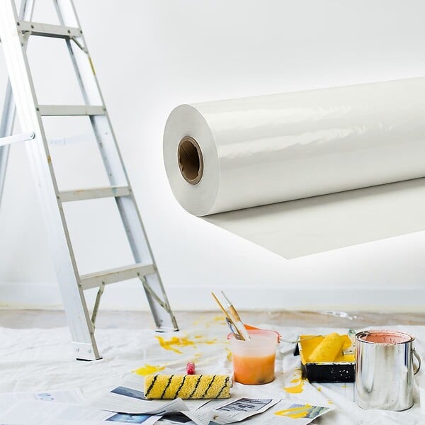 TECPLAST - Bache peinture 3x25 m 40 microns Protection 75 m² Translucide 3x25 m Haute Qualité - large