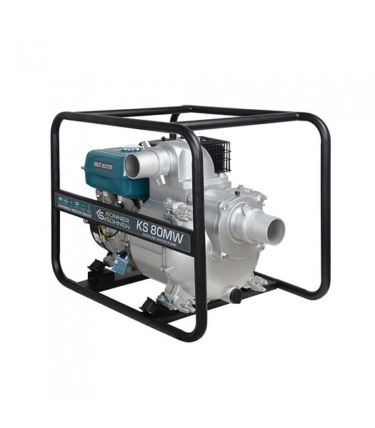 KONNER SOHNEN - Motopompe 3 pouces spéciale eaux très chargées 60000l/h moteur 269 cc Könner  Söhnen KS 80MW - large