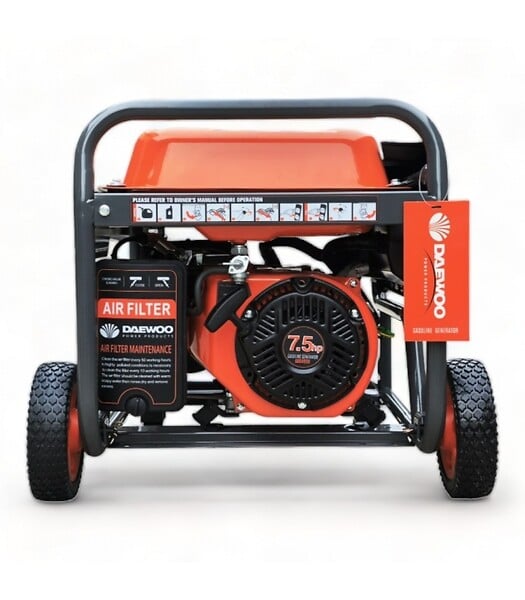 DAEWOO - Groupe électrogène à essence 3500W, 230V, régulateur AVR - DAEWOO GDS4950E - large