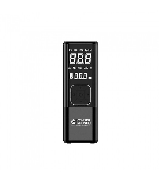 KONNER SOHNEN - Mini compresseur à batterie 120W, 10 bars, Manomètre digital - Könner  Söhnen KS P20 - large