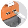 VILLAGER - Chargeur d'appareils mobiles sur batterie 18V 2A en courant de sortie avec batterie et chargeur Fuse VLN 9920 - vignette