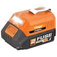 VILLAGER - Chargeur d'appareils mobiles sur batterie 18V 2A en courant de sortie avec batterie et chargeur Fuse VLN 9920 - vignette