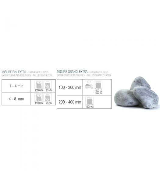 RACINE - Paillage minéral Galet marbre Ice Blue 25-40mm, Big bag 500 kg - F-PAI012 - large