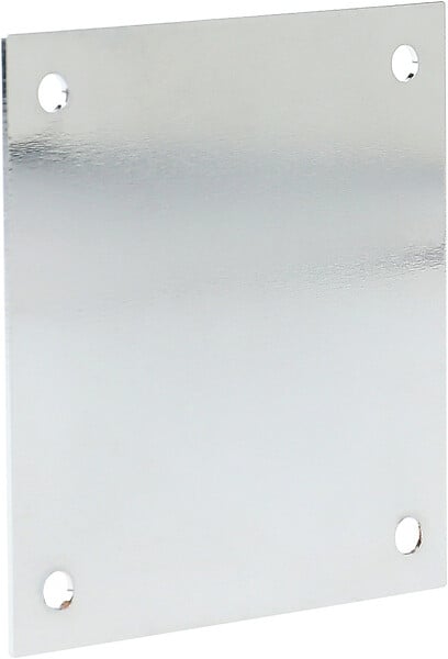 HERACLES - Plaque de propreté120x80mm PF inox poli F17 épaisseur 0,8mm - HERACLES - 35-0621-3800 - large