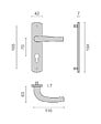 HERACLES - Ensemble sur plaques SALOME HOME entraxe 165mm clé I F9 inox - HERACLES - B-SALOME-34 - vignette