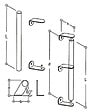 HERACLES - Kit de fixation simple inox NT 12 à  38 48 - HERACLES - KITMB1.2A.38-48 - vignette