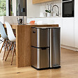 KITCHEN MOVE - Poubelle pédale tri sélectif HAJA argent 60L - vignette