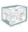 KONNER SOHNEN - Housse de protection pour groupe électrogènes résistante aux Intempéries - Könner  Söhnen KS Cover 20 - vignette