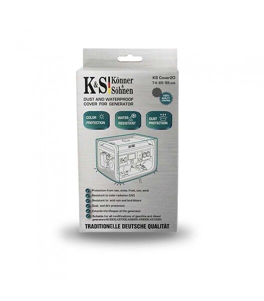 KONNER SOHNEN - Housse de protection pour groupe électrogènes résistante aux Intempéries - Könner  Söhnen KS Cover 20 - large
