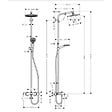 HANSGROHE - Colonne de douche avec mitigeur thermostatique bain/douche Showerpipe CROMETTA S240 - Chromé - vignette