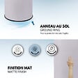 KITCHEN MOVE - Poubelle automatique inox SOHO blanc 42L - vignette
