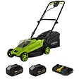 VITO - Tondeuse à gazon 20V + 2 Batteries lithium 4.0Ah Chargeur double Bac 30L Gazon 500m2 VITO - vignette