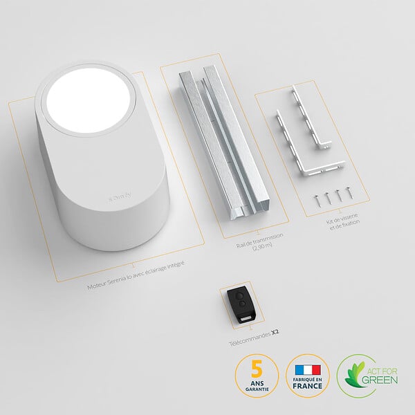 SOMFY - Motorisation de porte de garage SERENIA IO 700 - 100 W - large