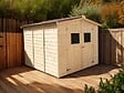 HABRITA - Abri de jardin - Bois - 16mm - 5.60m2 - vignette