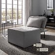 TECTAKE - Fauteuil de relaxation PONTO 4-en-1 réglable sur 6 positions gris - vignette