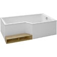 JACOB DELAFON - Baignoire bain douche 160 x 90 cm Neo blanc brillant droite - vignette