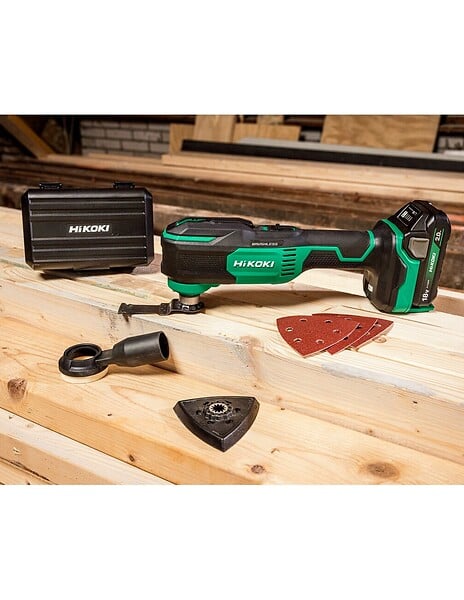 HIKOKI - Multi-tool 18V Li-ion Brushless 3,6° - HIKOKI CV18DAW2Z - sans batterie/ni chargeur Hitcase II - large