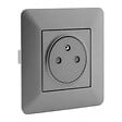ZENITECH - Lot de 5 prises Artezo affleurantes 2P+T 16A  titanium - Zenitech - vignette