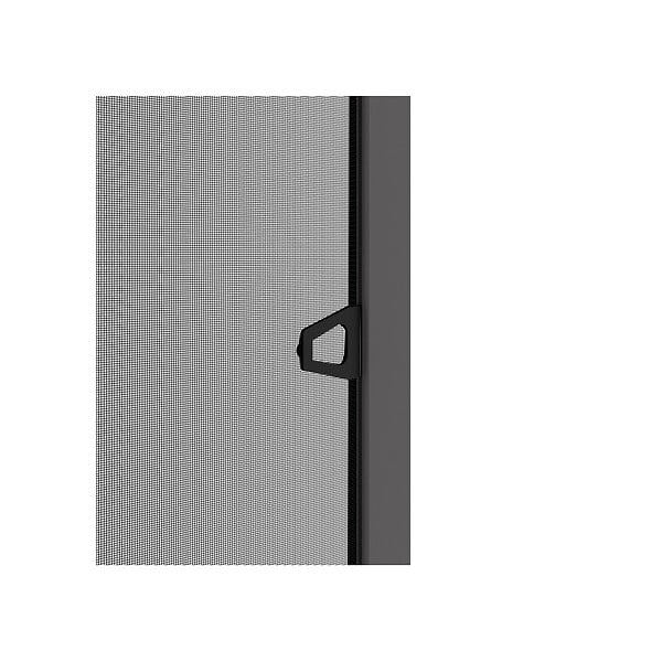 VOLET-MOUSTIQUAIRE - Moustiquaire fixe alu 150 cm x 150 cm, coloris gris - large