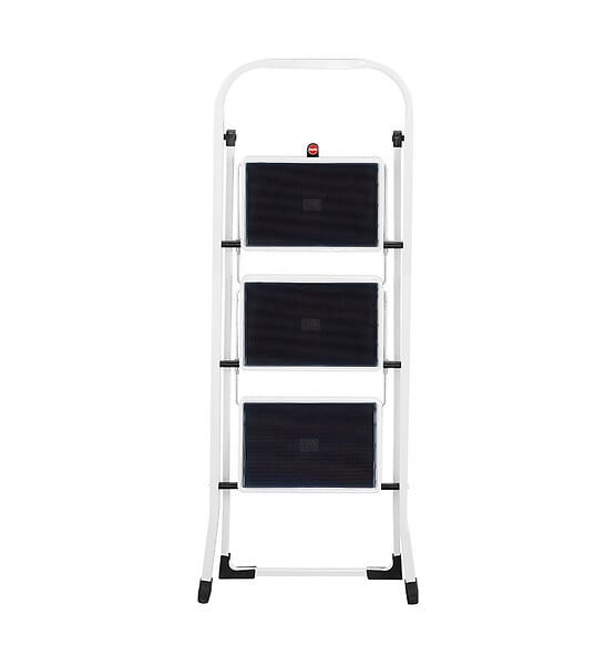 HAILO - Marche pied 3 marches pliable antidérapant en acier Hailo K20 - large
