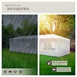 TECTAKE - Pavillon imperméable MIRAMAS avec 8 côtés blanc - vignette