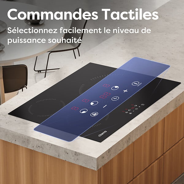 CIARRA - Plaque de cuission induction 3 foyer 59CM 5600W CABBIH3-A - large