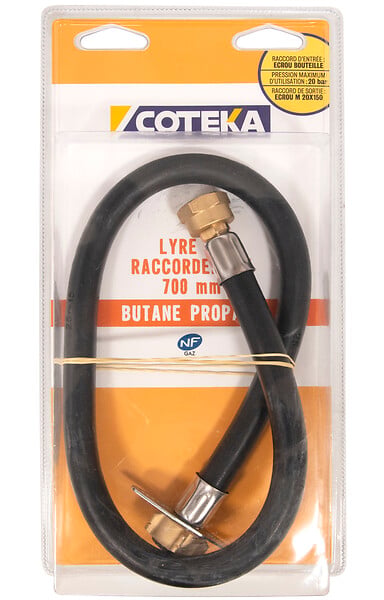 COTEKA - Lyre caoutchouc butane propane 70cm - large