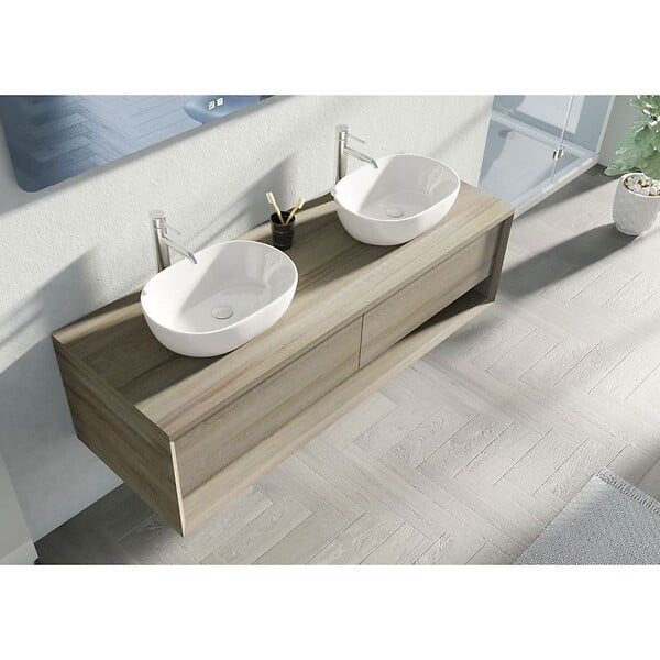 DISTRIBAIN - Meuble de salle de bain SANZA 1600 Scandinave - large