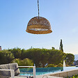 LUMISKY - Suspension Extérieure Herbe Marine Beige D38cm Câble 5m - vignette