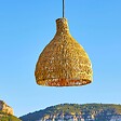 LUMISKY - Suspension Extérieure Rotin Beige H38cm Câble 5m - vignette