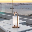 LUMISKY - Lampe enceinte bluetooth multicolore WOODY PLAY H37cm - vignette