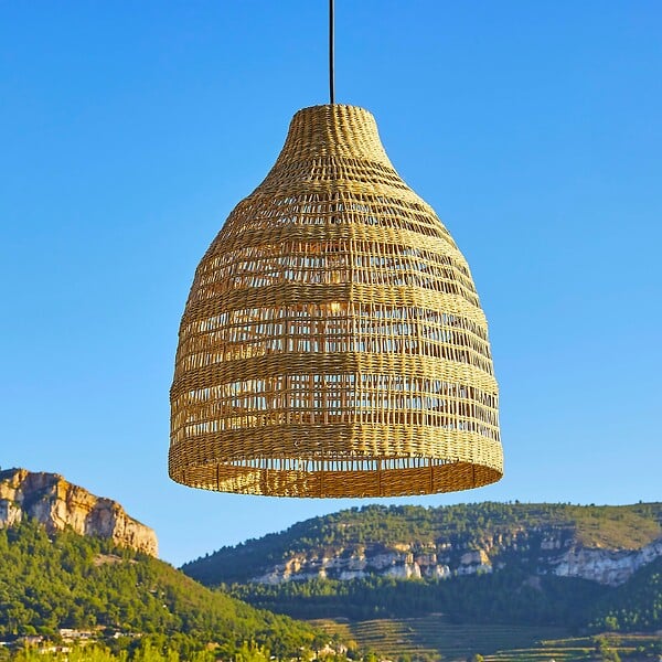 LUMISKY - Abat jour naturel seul FREYA LONG INDOOR D50 cm - large
