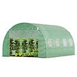 VOUNOT - Serre de jardin tunnel 12m2 en acier galvanise - vignette