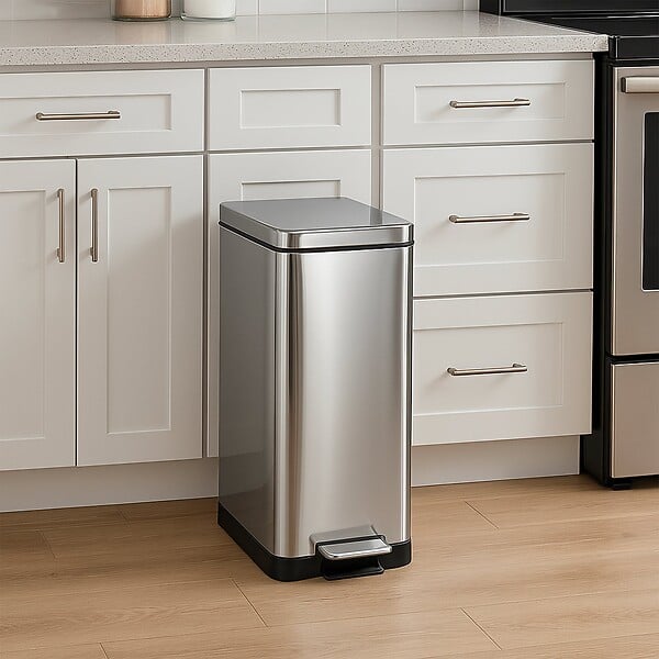 KITCHEN MOVE - Poubelle pédale tri sélectif EDGE 50L - large