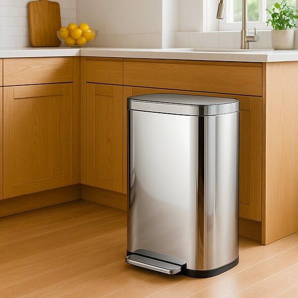 KITCHEN MOVE - Poubelle pédale tri sélectif EMPIRE 60L - large