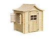 TIMBELA - Maison en bois pour enfants AVEC PLANCHER - Maison de jeux pour l'extérieur 112x146xH152cm/1.1m2 - Maison d'été extérieure Timbela M550 - vignette