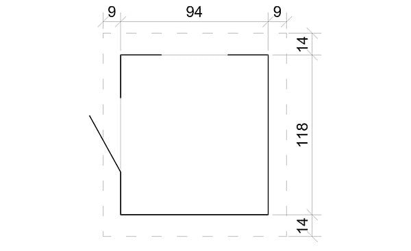 TIMBELA - Maison en bois pour enfants AVEC PLANCHER - Maison de jeux pour l'extérieur 112x146xH152cm/1.1m2 - Maison d'été extérieure Timbela M550 - large