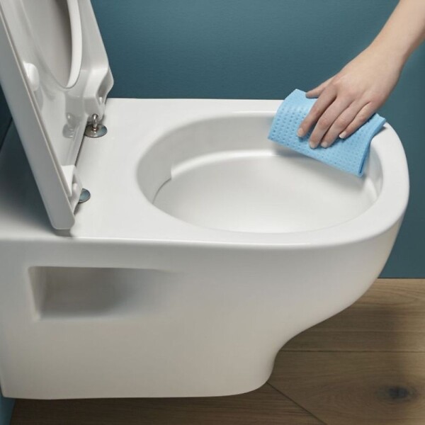 JACOB DELAFON - Pack WC suspendu sans bride Struktura+ bâti-support + plaque blanc + tabouret blanc - large