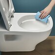 JACOB DELAFON - Pack WC suspendu sans bride Struktura+ bâti-support + plaque blanc + tabouret blanc - vignette