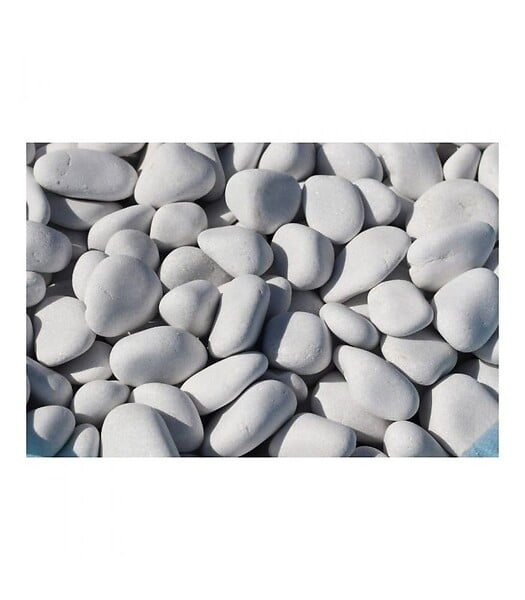 RACINE - Galet marbre blanc pur 25-40mm, 10 filets de 20 kg - F-PAI051-10x20 - large