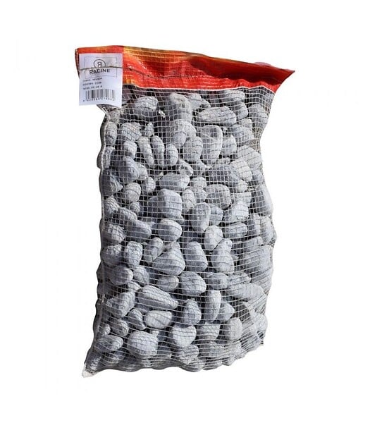 RACINE - Galet marbre gris Nevada 25-40mm, 10 filets de 20 kg - F-PAI074-10x20 - large