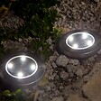 LUMI JARDIN - 8 Balises solaires rondes DECKY D12cm 40LM - vignette