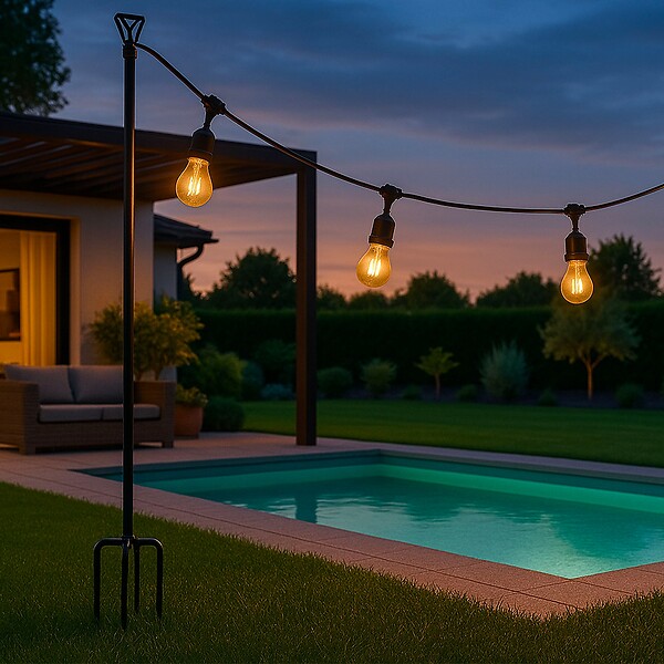 LUMISKY - Support à planter pour guirlande PENDILO H280cm - large